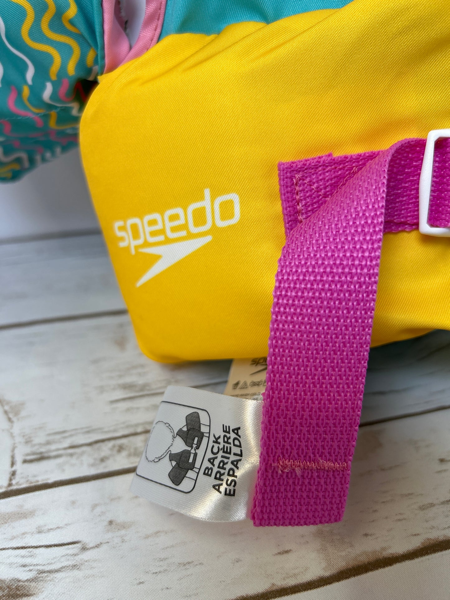 NWT New Kids Speedo Splash Jammer Good Vibes 33-55lbs PFD