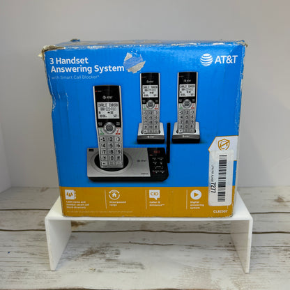AT&T 3 Handset Answering System Caller ID Cordless Phone CL82307