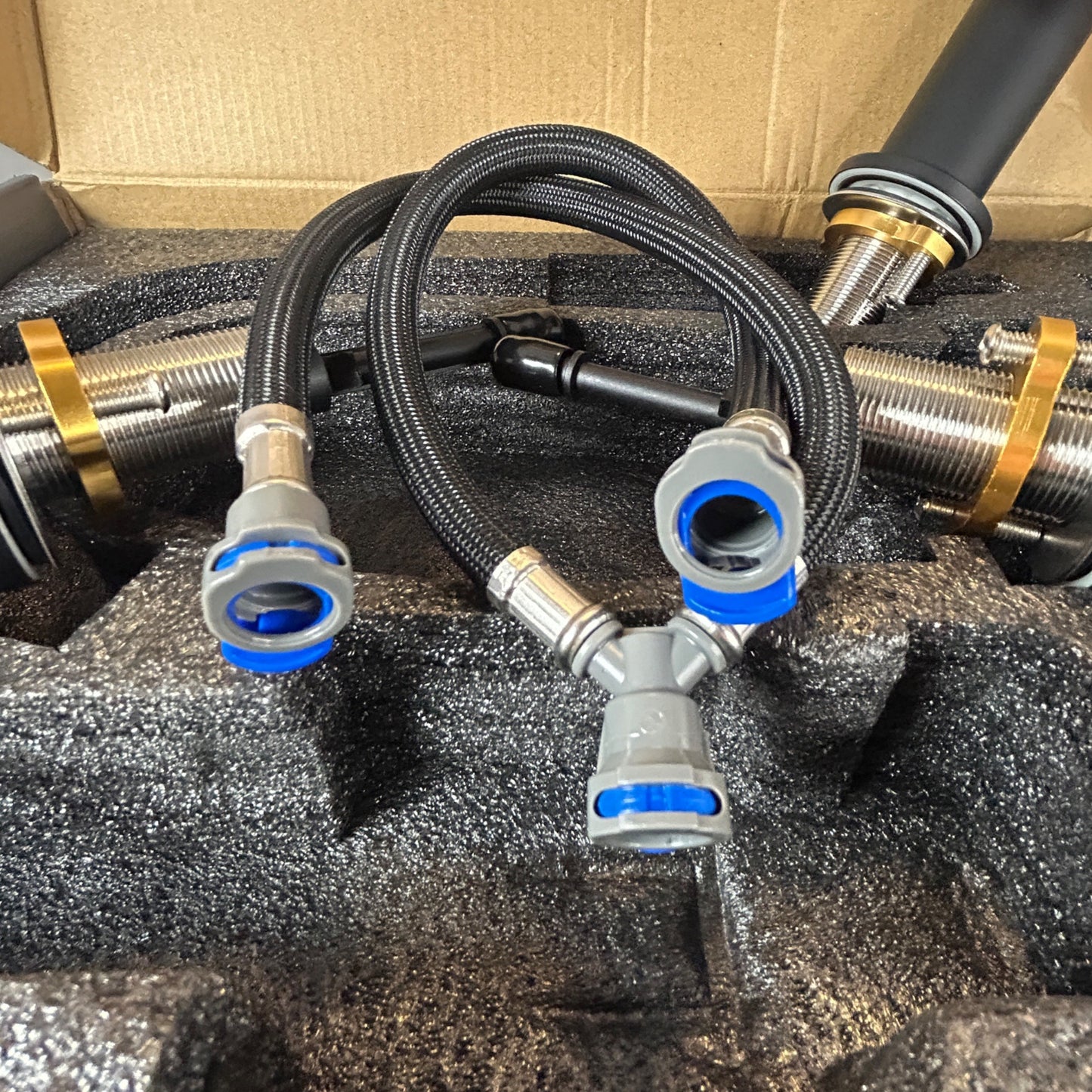 8 In. Widespread 2-Handle Low Arc Bathroom Faucet With Pop Drain In Matte Black