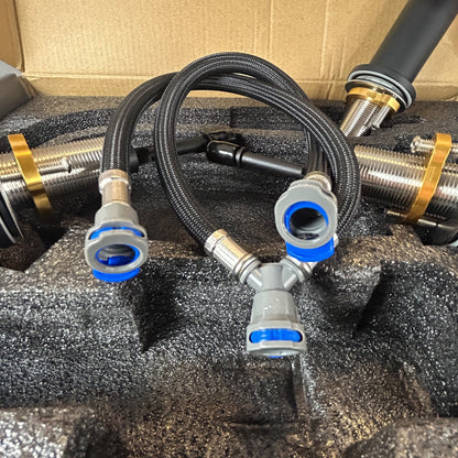 8 In. Widespread 2-Handle Low Arc Bathroom Faucet With Pop Drain In Matte Black