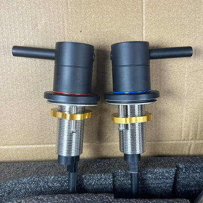 8 In. Widespread 2-Handle Low Arc Bathroom Faucet With Pop Drain In Matte Black