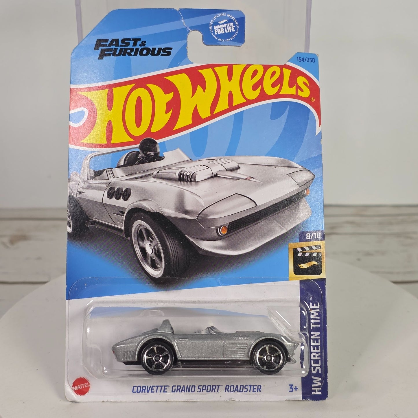 Hot Wheels Corvette Grand Sport Roadster HW Screen Time 154/250 Silver
