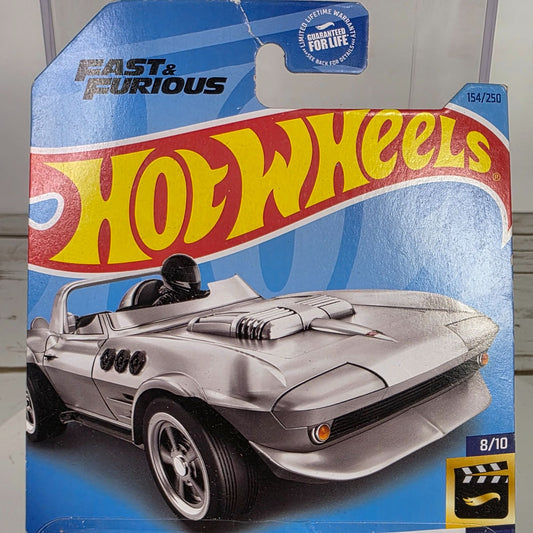 Hot Wheels Corvette Grand Sport Roadster HW Screen Time 154/250 Silver