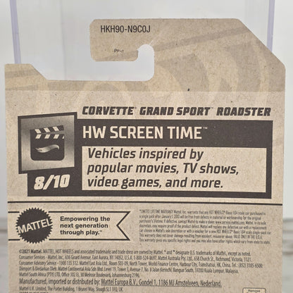 Hot Wheels Corvette Grand Sport Roadster HW Screen Time 154/250 Silver