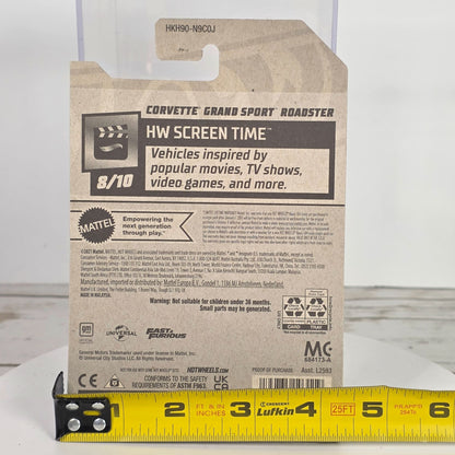 Hot Wheels Corvette Grand Sport Roadster HW Screen Time 154/250 Silver