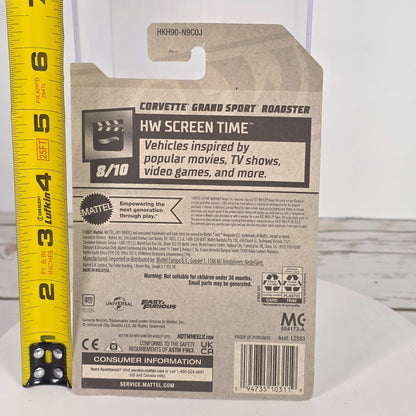 Hot Wheels Corvette Grand Sport Roadster HW Screen Time 154/250 Silver