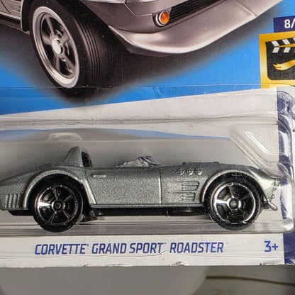 Hot Wheels Corvette Grand Sport Roadster HW Screen Time 154/250 Silver