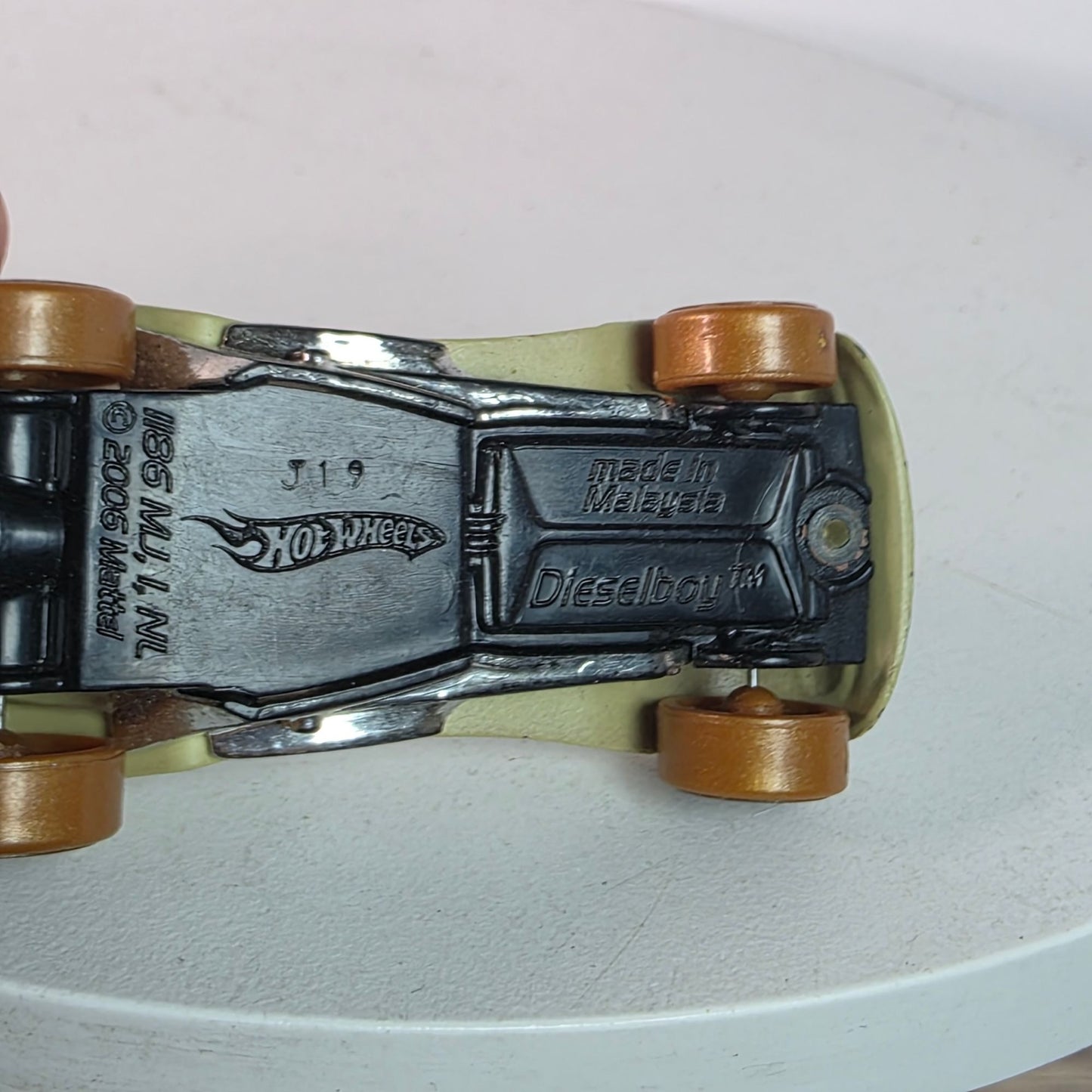 Vintage Hot Wheels 2006 First Editions Dieselboy Olive Green Mummy Deco Loose