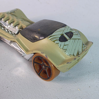Vintage Hot Wheels 2006 First Editions Dieselboy Olive Green Mummy Deco Loose