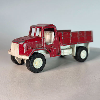 Vintage Tootsie Toy Deuce 1/2 Red & White Die-Cast Truck With Rolling Wheels