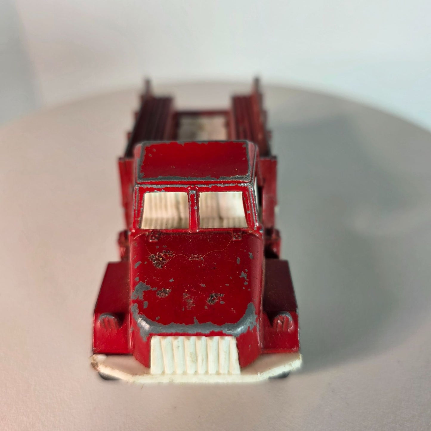 Vintage Tootsie Toy Deuce 1/2 Red & White Die-Cast Truck With Rolling Wheels