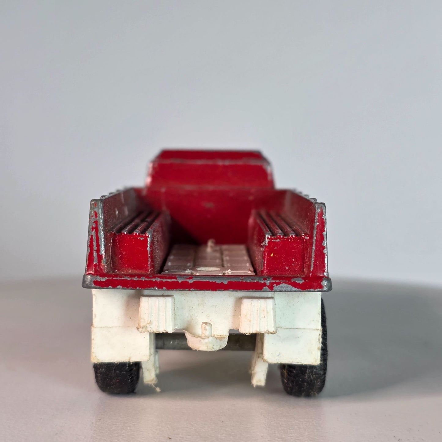 Vintage Tootsie Toy Deuce 1/2 Red & White Die-Cast Truck With Rolling Wheels
