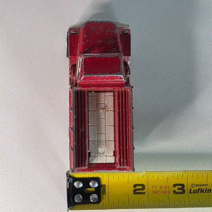 Vintage Tootsie Toy Deuce 1/2 Red & White Die-Cast Truck With Rolling Wheels