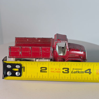 Vintage Tootsie Toy Deuce 1/2 Red & White Die-Cast Truck With Rolling Wheels