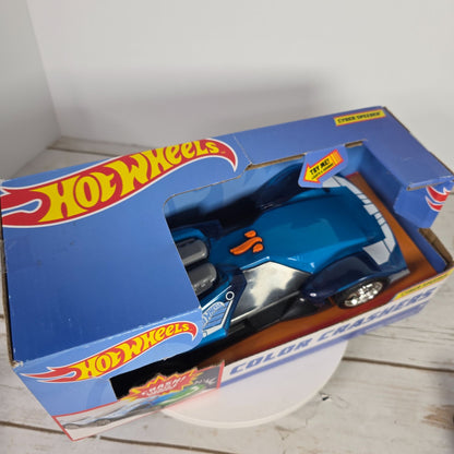 Hot Wheels Color Crashers Cyber Speeder Motorized Toy Vehicle With Lights & Sounds 3+ New In Box