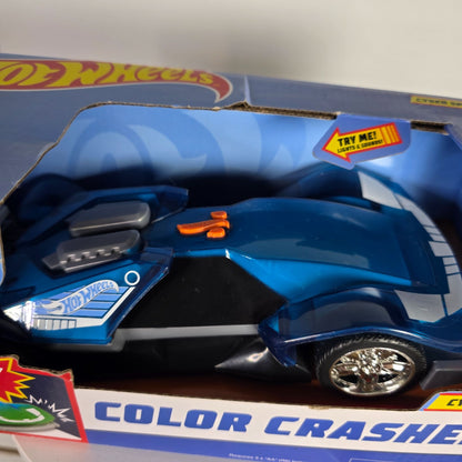 Hot Wheels Color Crashers Cyber Speeder Motorized Toy Vehicle With Lights & Sounds 3+ New In Box