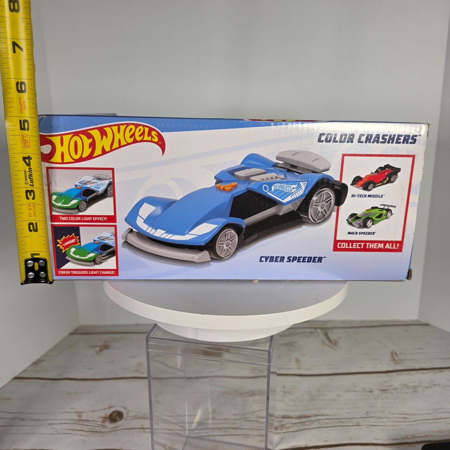 Hot Wheels Color Crashers Cyber Speeder Motorized Toy Vehicle With Lights & Sounds 3+ New In Box