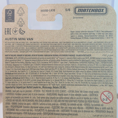 Matchbox Junior Mints Austin Mini Van Diecast Model 6/6