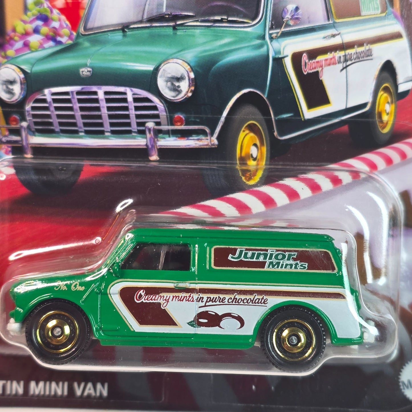 Matchbox Junior Mints Austin Mini Van Diecast Model 6/6