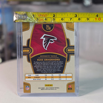 2024 Panini Gold Standard Ruke Orhorhoro Rookie RC 44/75 Falcons