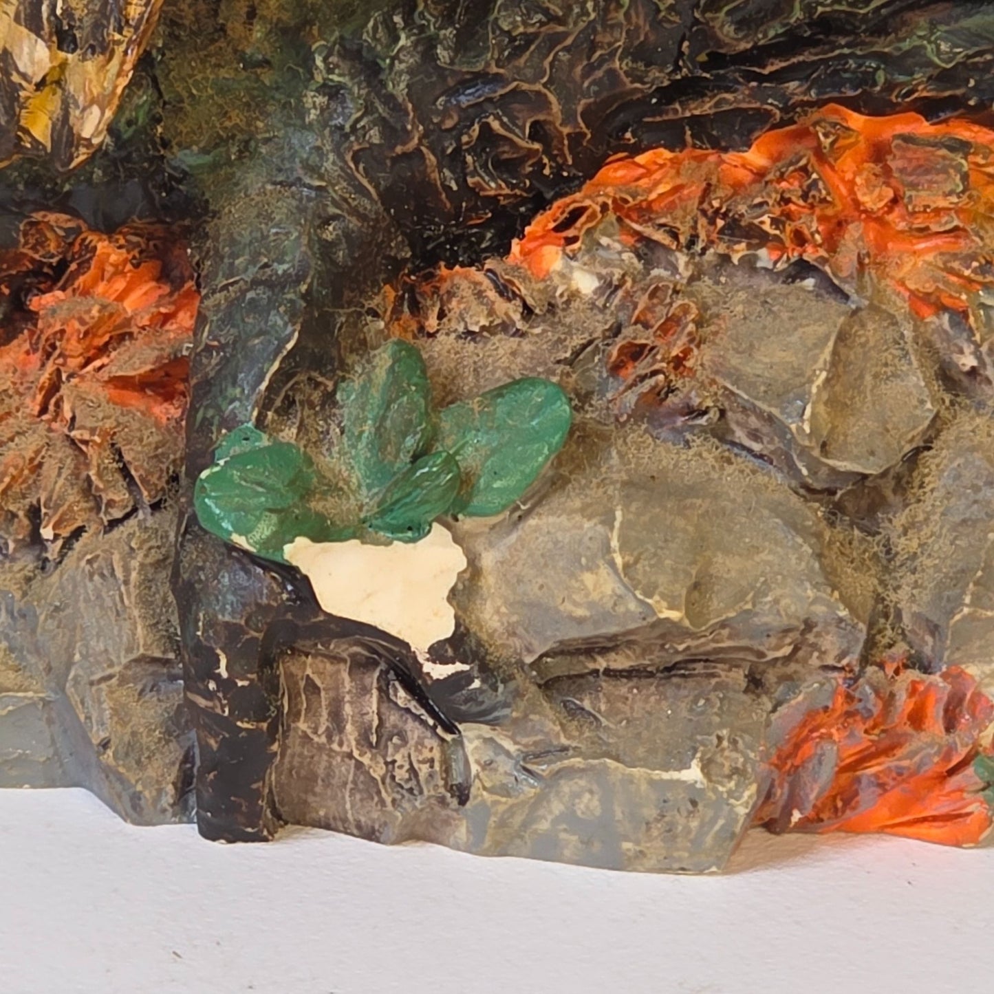 Great Horned Owl Figurine Wood Look American Wildlife Collection 5.5" Handcrafted Polyresin Sculpture