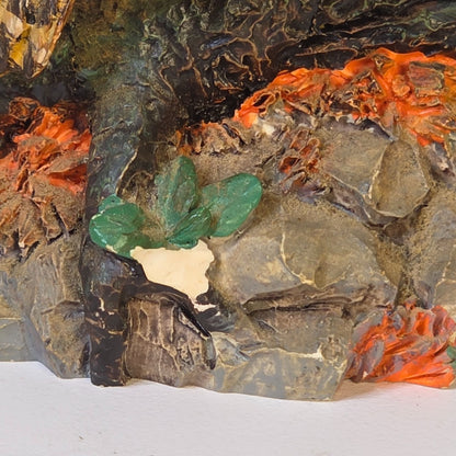 Great Horned Owl Figurine Wood Look American Wildlife Collection 5.5" Handcrafted Polyresin Sculpture