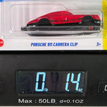 Hot Wheels Porsche 911 Carrera Clip Red Collectors Edition 187/250