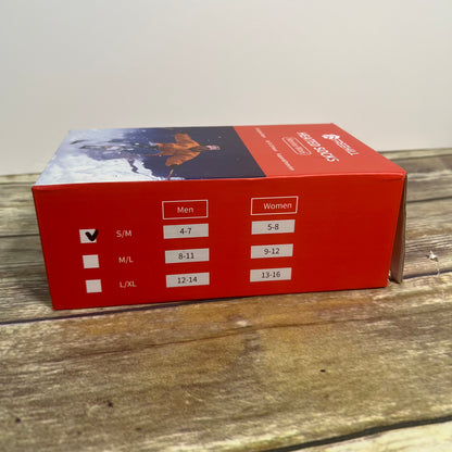 New FREEHILL Heated Socks Warm Merino Wool S/M Black