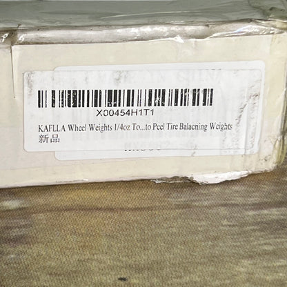 KAFLLA 1/4 oz. Black Adhesive Stick on Wheel Weights 0.25 Ounce Low Profile Easy to Peel, Tire Weights for Cars,Trucks,SUVs,Motorcycle