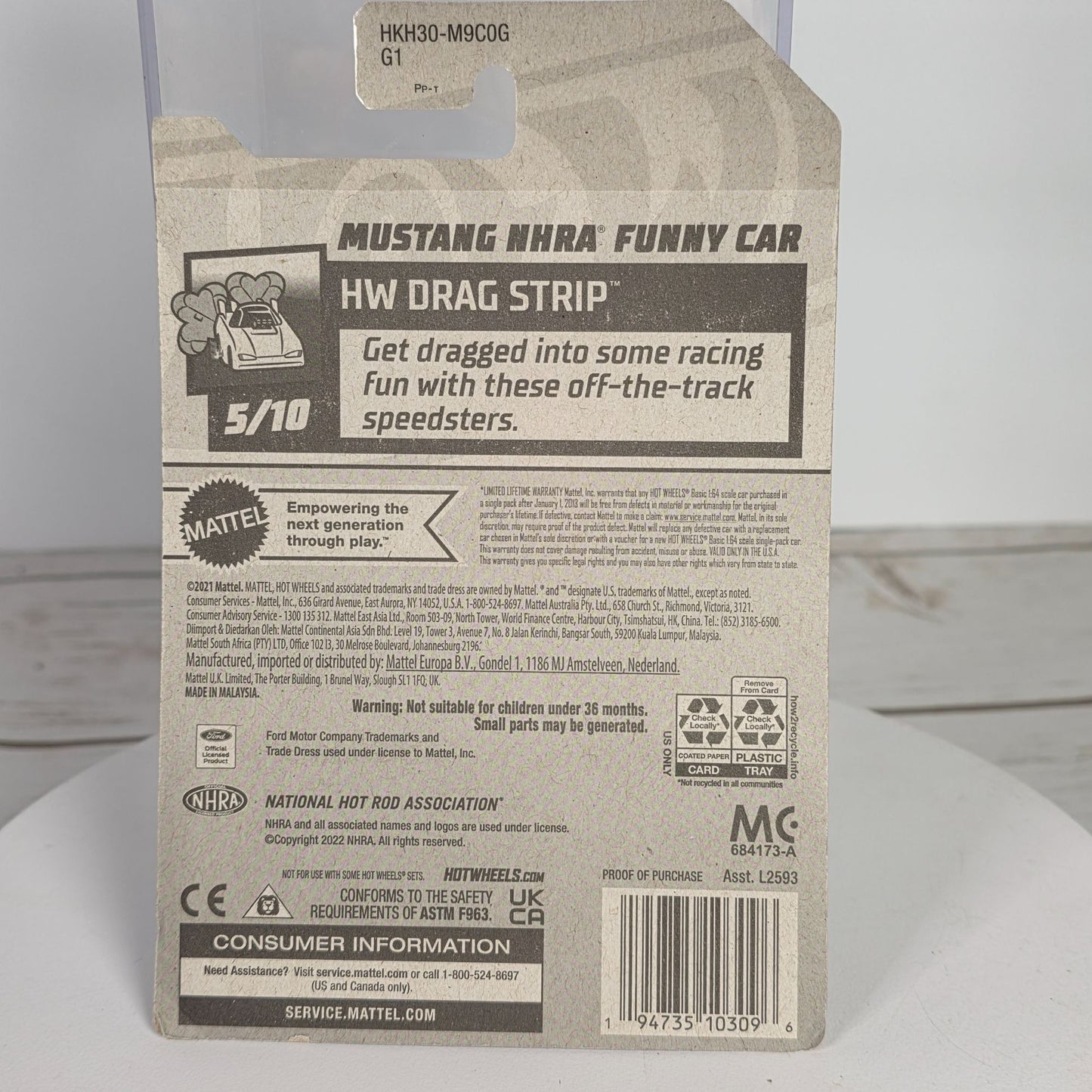 Hot Wheels Mustang NHRA Funny Car 140/250 Limited Edition