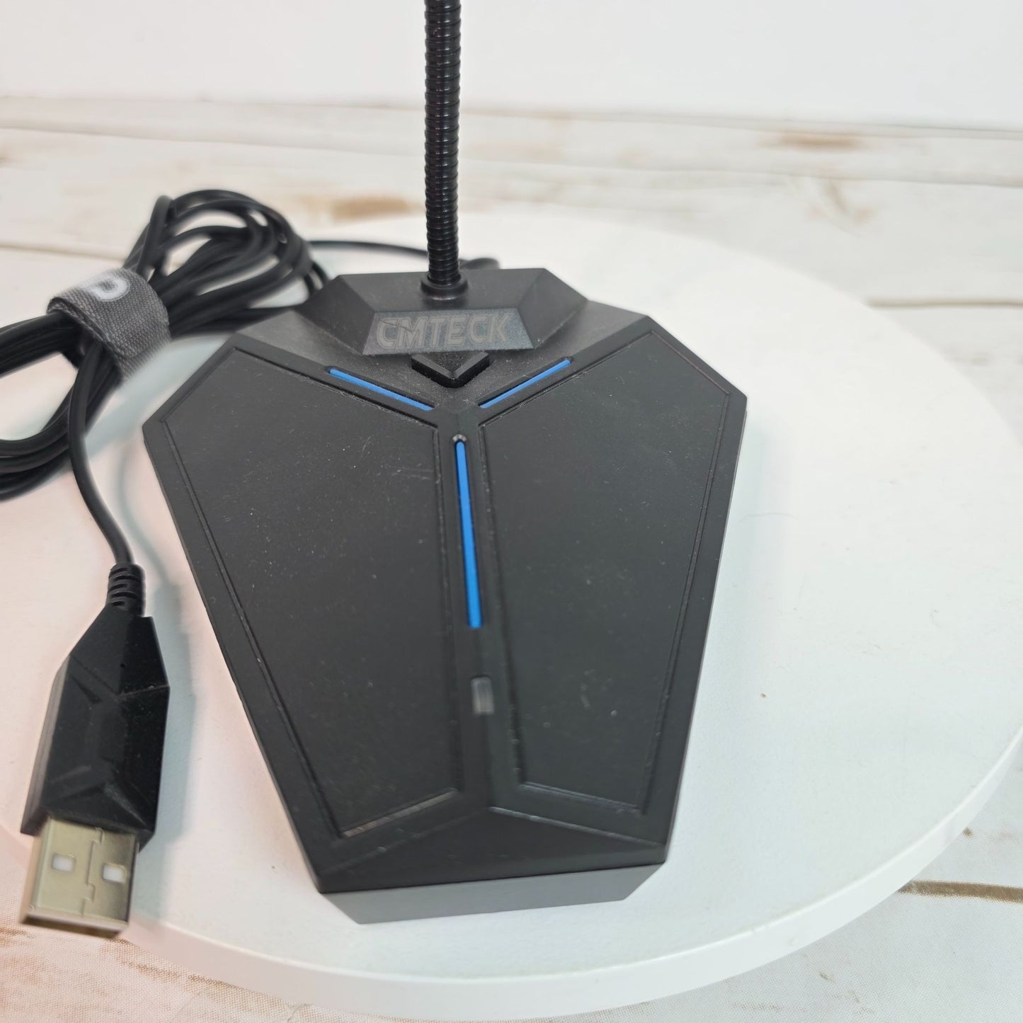 Cmteck USB Desktop Gooseneck Microphone With LED Indicator & Mute Button