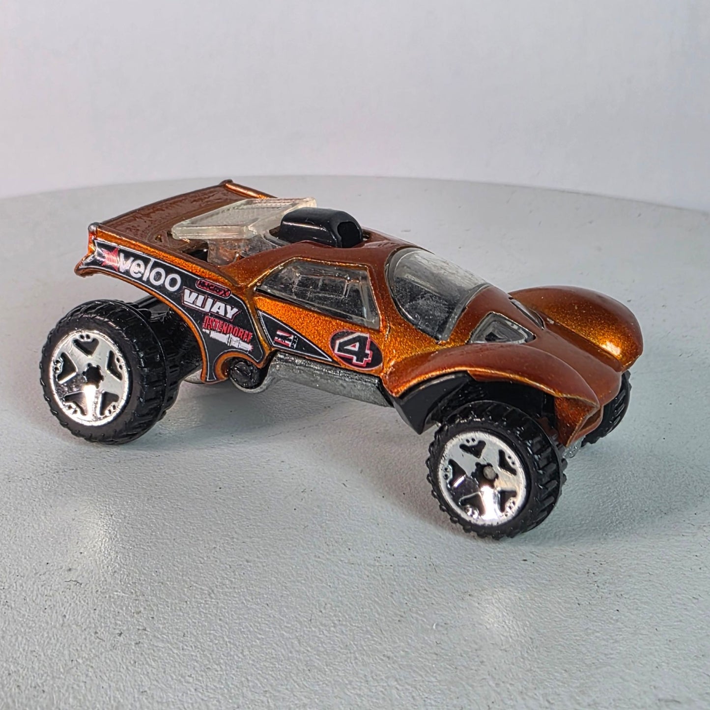 Hot Wheels 2003 Da'Kar First Editions Orange Veloo Vijay Dakar Rally #4