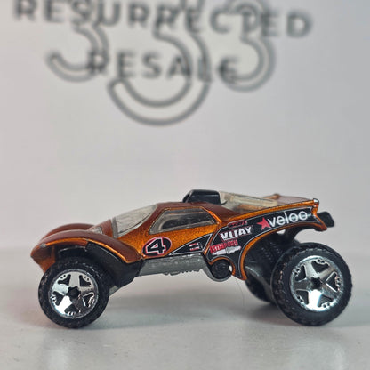 Hot Wheels 2003 Da'Kar First Editions Orange Veloo Vijay Dakar Rally #4