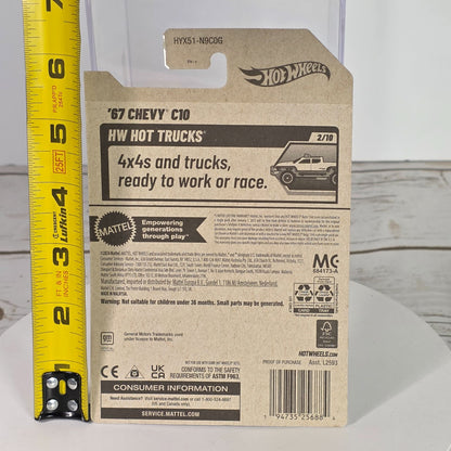 Hot Wheels 67 Chevy C10 Black & Gold 1:64 Scale Model Car NW Hot Trucks New In Box