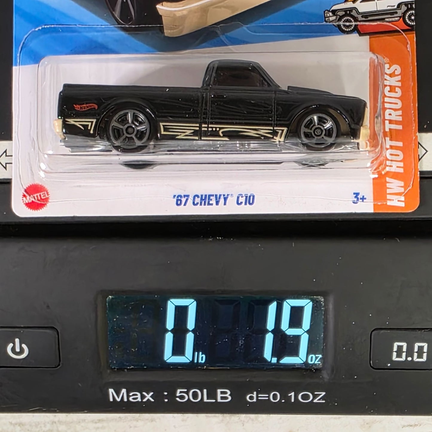 Hot Wheels 67 Chevy C10 Black & Gold 1:64 Scale Model Car NW Hot Trucks New In Box