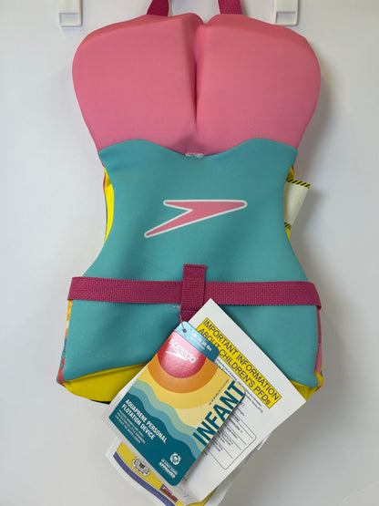 Speedo Infant PFD Life Jacket Vest - Ducky Spots - up to 30lbs