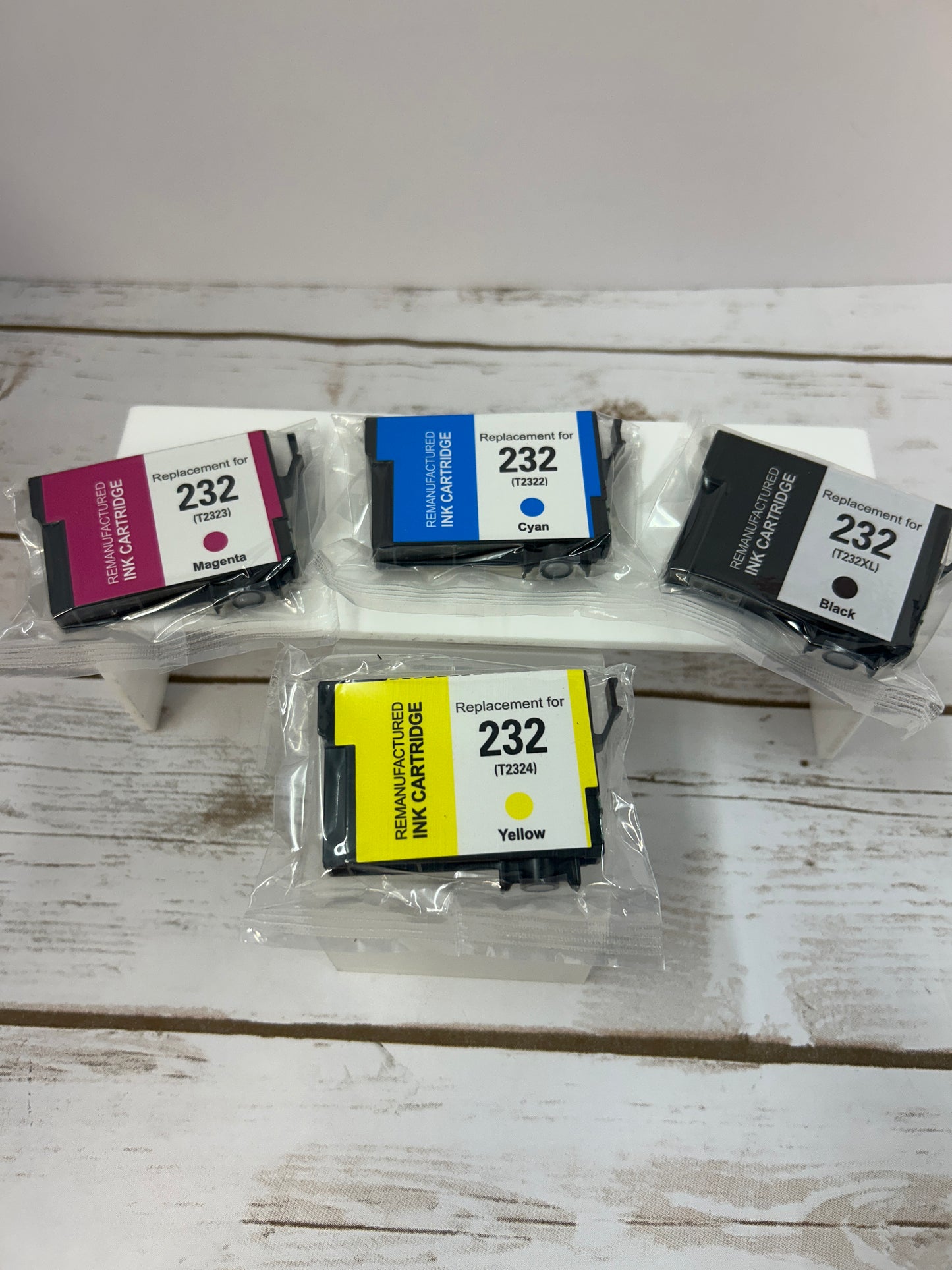 Remanufactured Ink Cartridges 232 (T2322, T2323, T2324 T232XL) For Epson