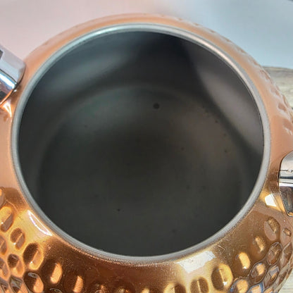 Hammered Copper Stainless Steel Tea Kettle By Balduzzi - Induction & Gas Safe Italian Style Missing Lid