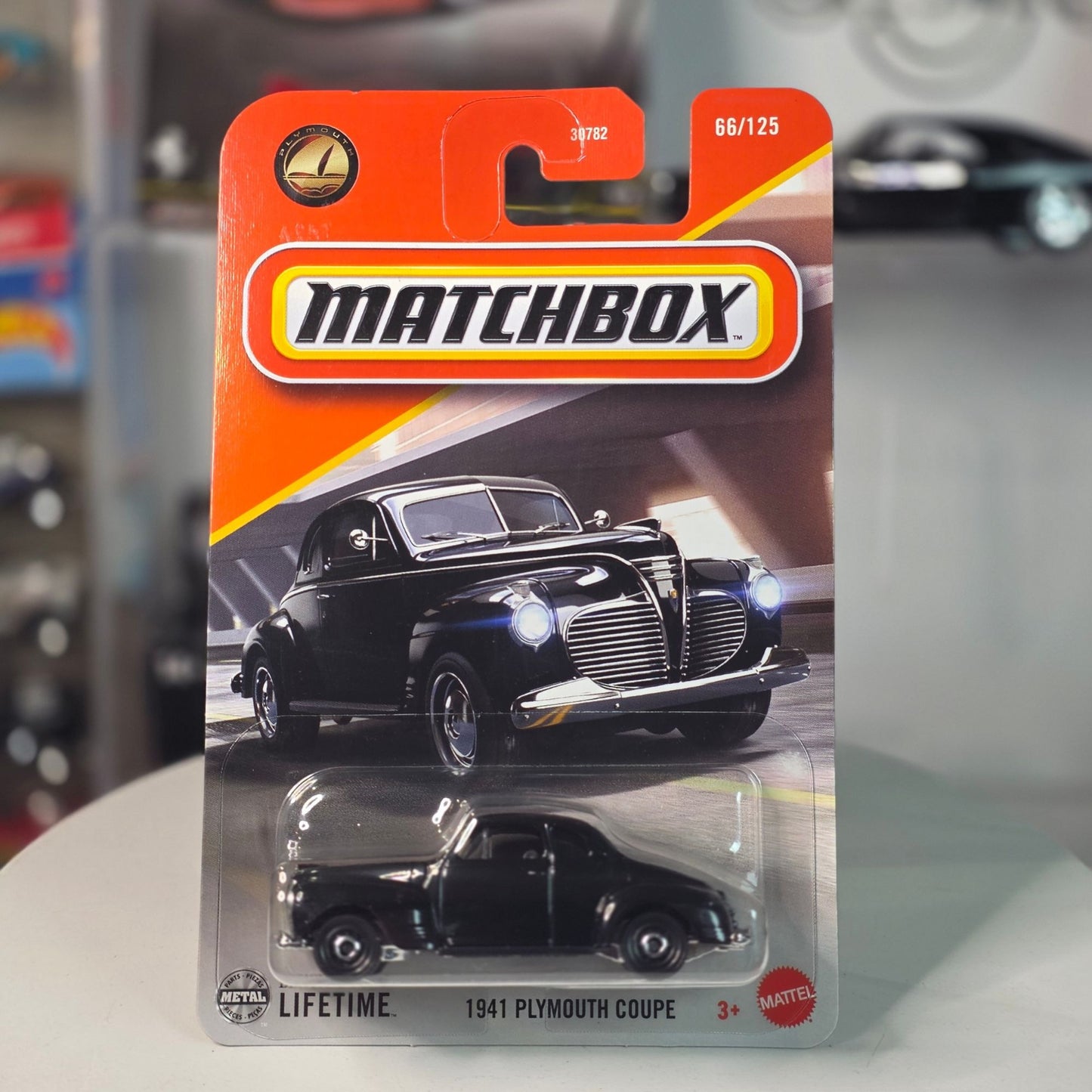 Matchbox 1941 Plymouth Coupe Black #66/125 New MOC Sealed