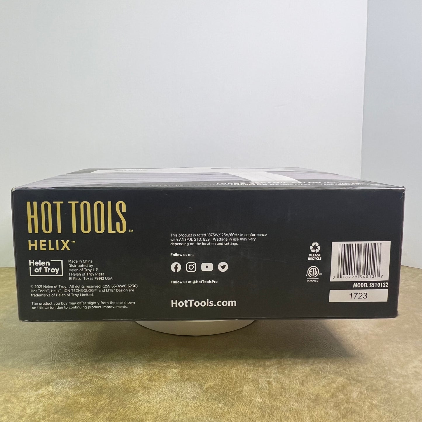 New HOT TOOLS Professional Helix Lite Turbo Ceramic Salon Ionic Dryer