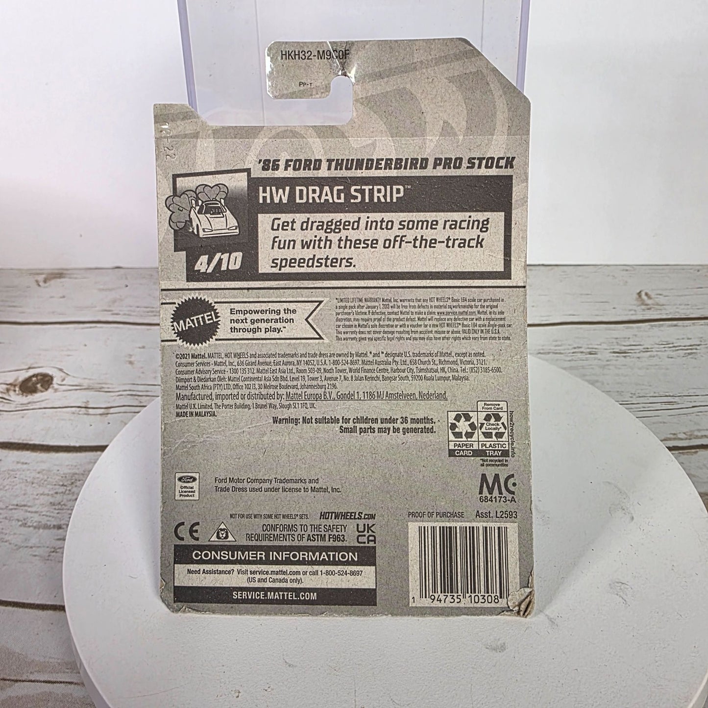 Hot Wheels 67 Ford Mustang Coupe & 86 Ford Thunderbird Pro Stock Die-Cast Cars  Limited Edition  Packaged Collectibles