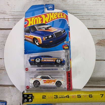 Hot Wheels 67 Ford Mustang Coupe & 86 Ford Thunderbird Pro Stock Die-Cast Cars  Limited Edition  Packaged Collectibles