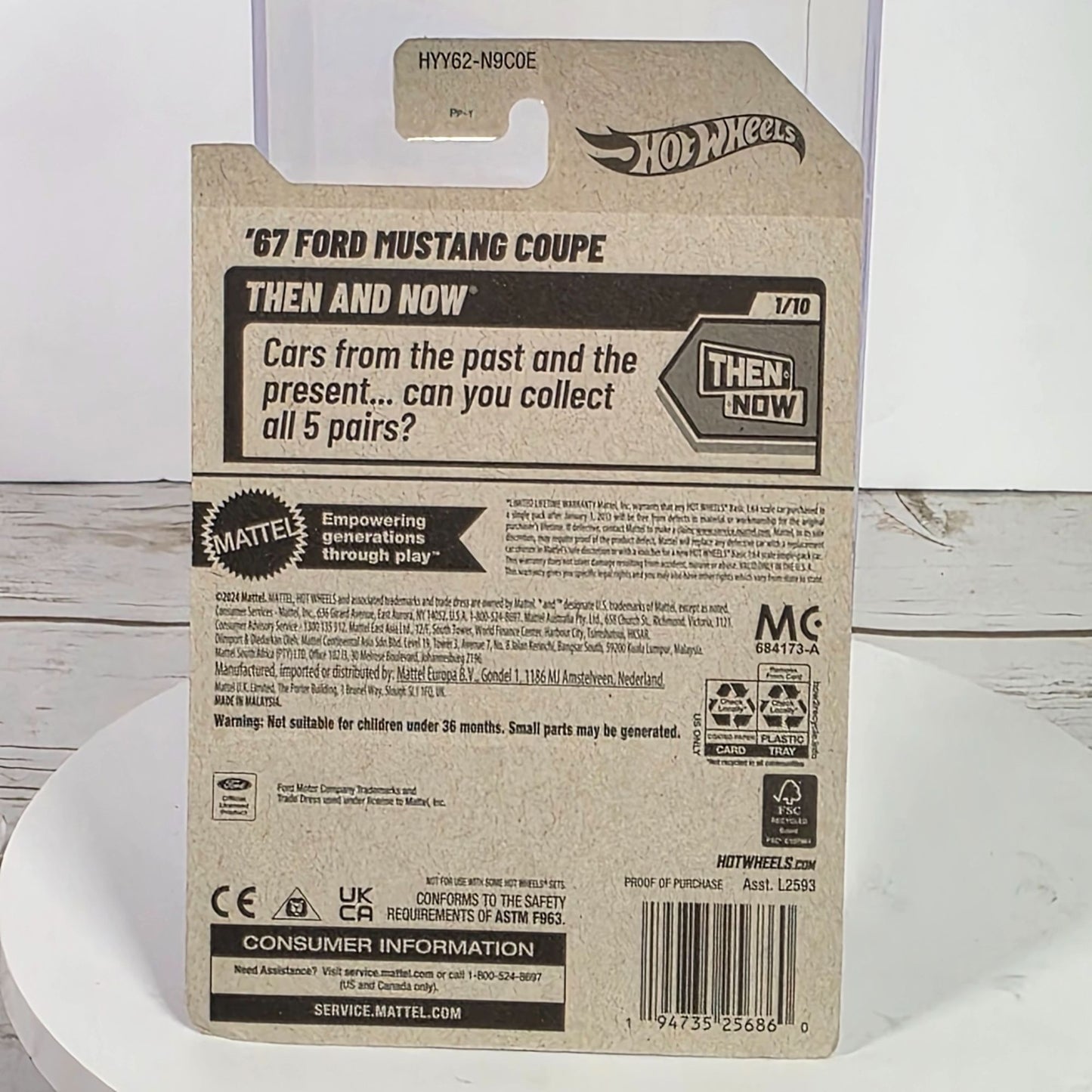 Hot Wheels 67 Ford Mustang Coupe & 86 Ford Thunderbird Pro Stock Die-Cast Cars  Limited Edition  Packaged Collectibles