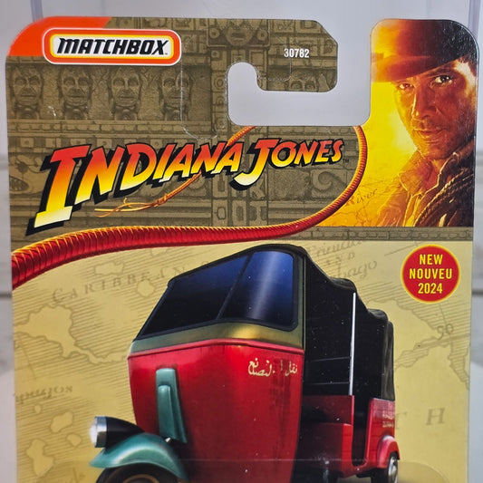 Matchbox Indiana Jones MBX Tangiers Tuk Tuk Red & Green Die-Cast Vehicle Limited Edition 51/10