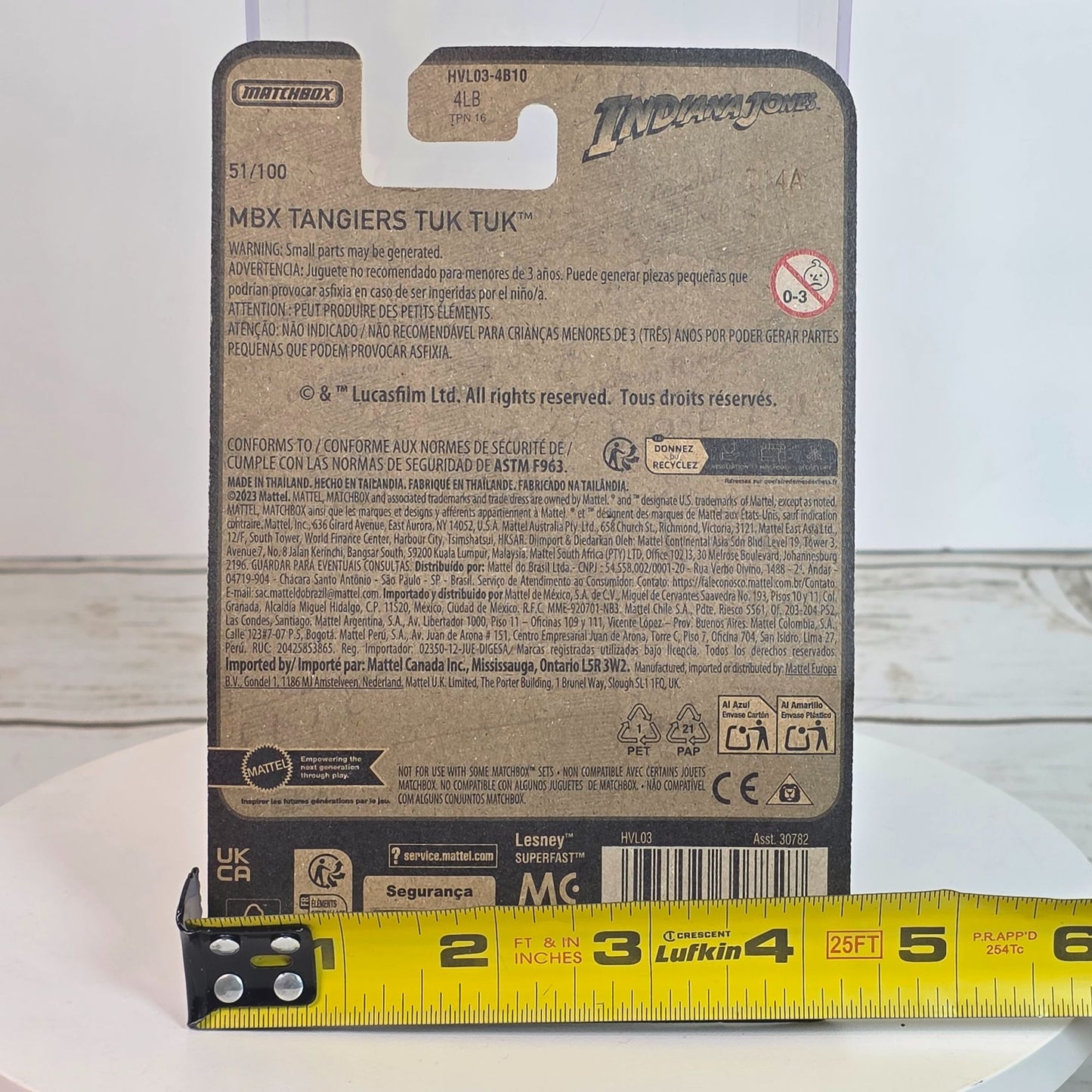 Matchbox Indiana Jones MBX Tangiers Tuk Tuk Red & Green Die-Cast Vehicle Limited Edition 51/10