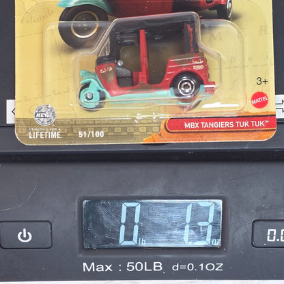 Matchbox Indiana Jones MBX Tangiers Tuk Tuk Red & Green Die-Cast Vehicle Limited Edition 51/10