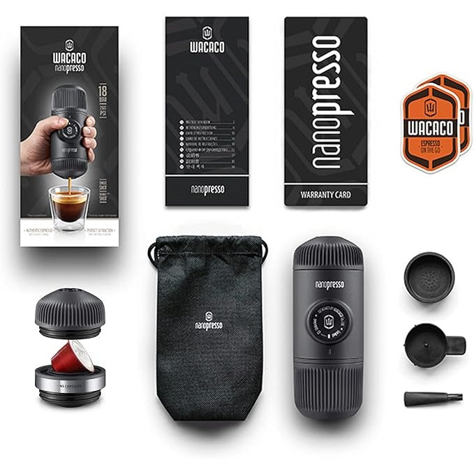 Wacaco Nanopresso Portable Espresso Machine With NS Adapter