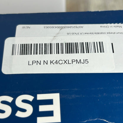 Bedsure Wearable Blanket Sherpa Fleece Blue