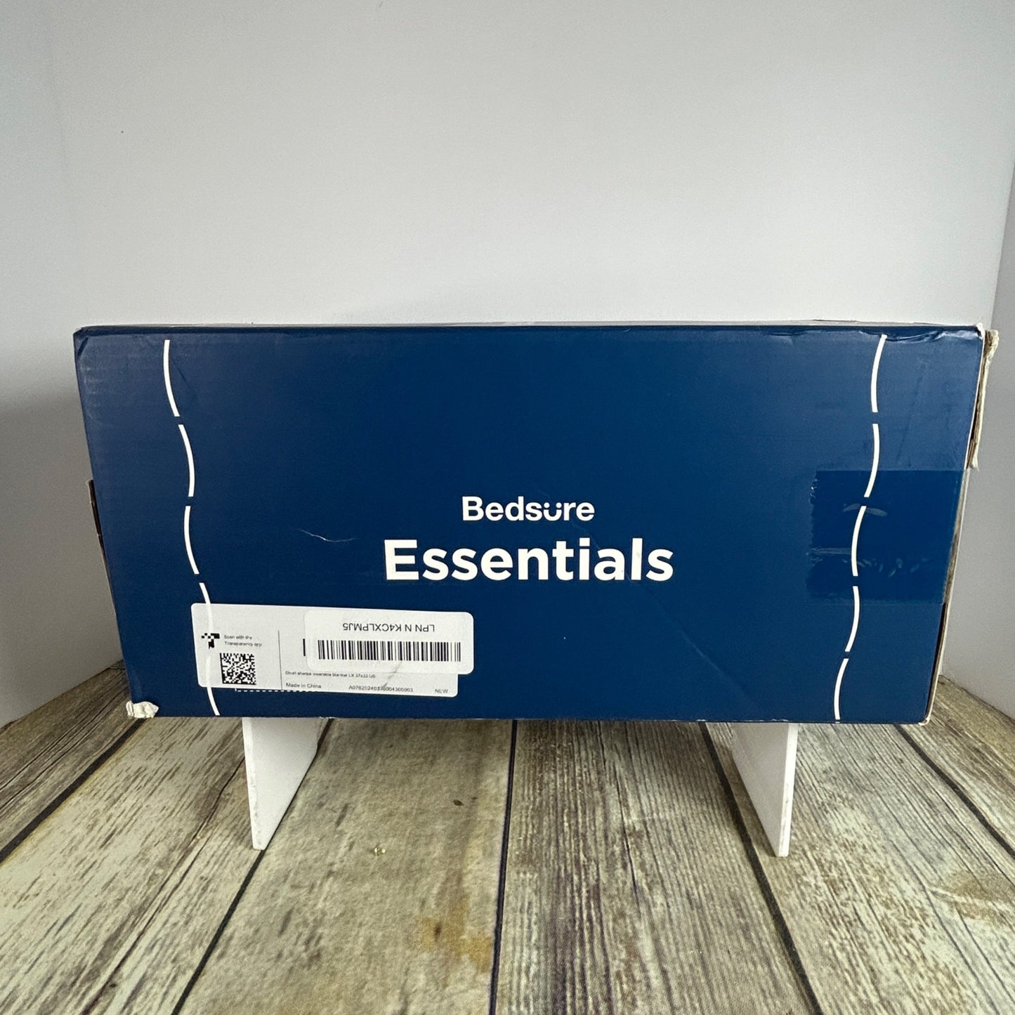 Bedsure Wearable Blanket Sherpa Fleece Blue