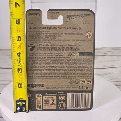 Matchbox Indiana Jones Ducati Scrambler Die-Cast Motorcycle Collectible Toy